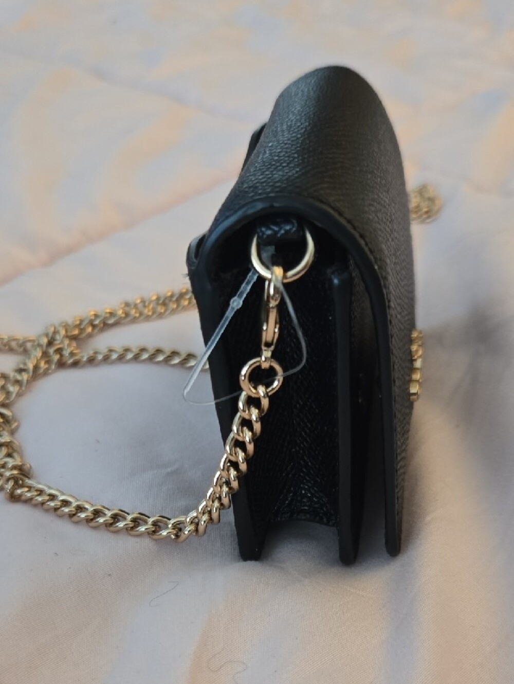 Coach Black Leather Crossbody with Gold Hardware - Picture 2 of 6